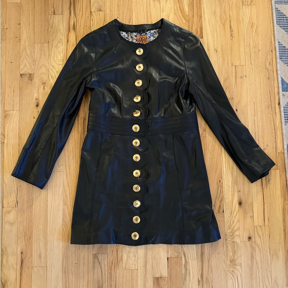 Tory Burch leather jacket size S